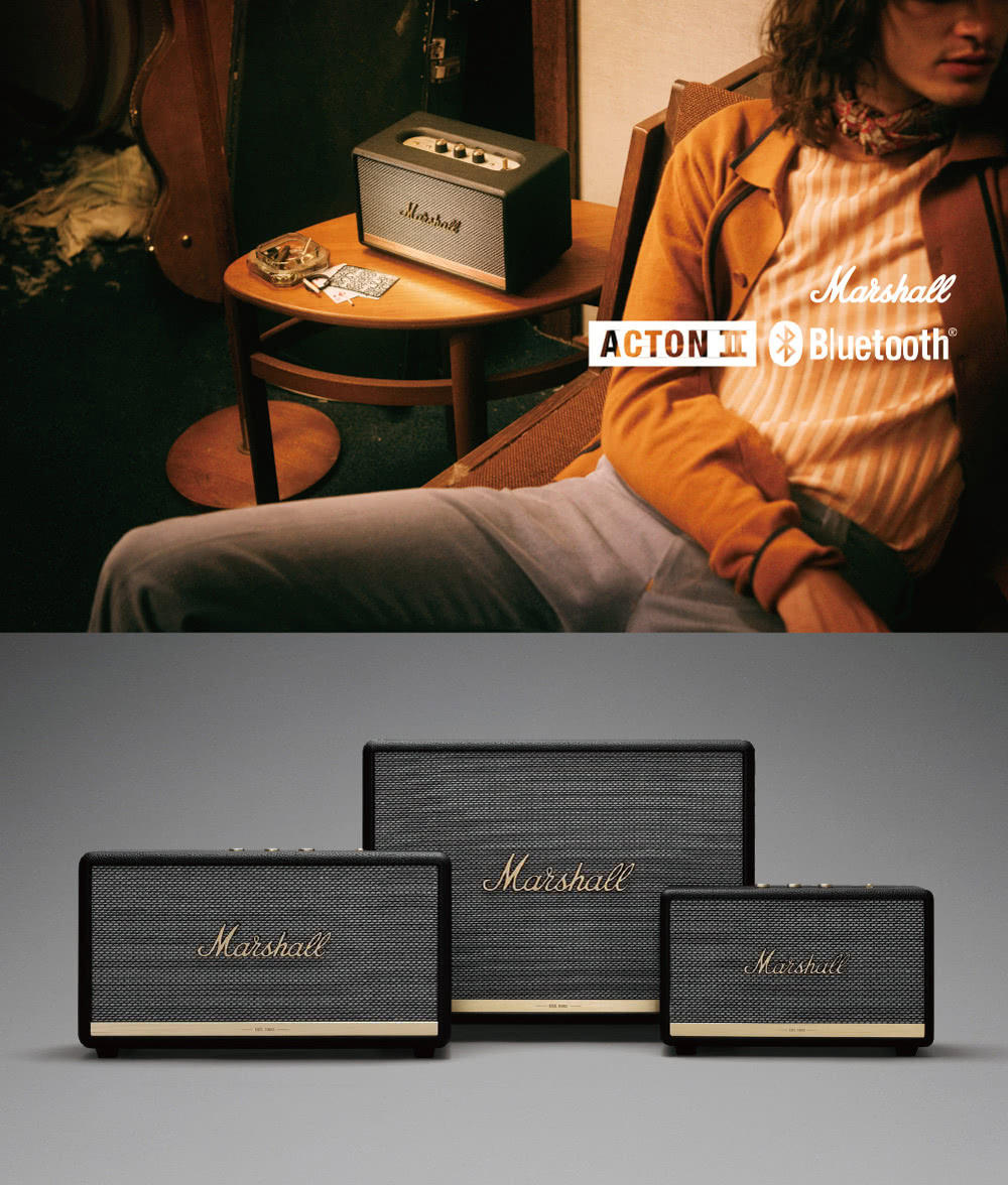 【Marshall】ACTON II 藍牙喇叭(經典黑)